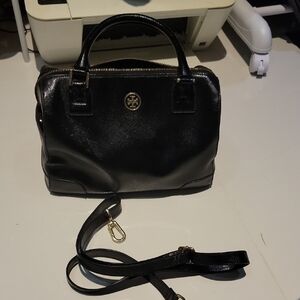 Tory Burch Black Leather Satchel